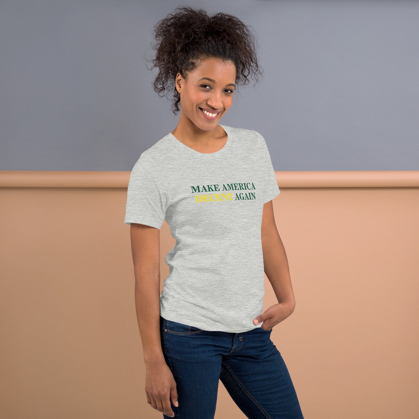 MAKE AMERICA DECENT AGAIN T-Shirt (Gray)