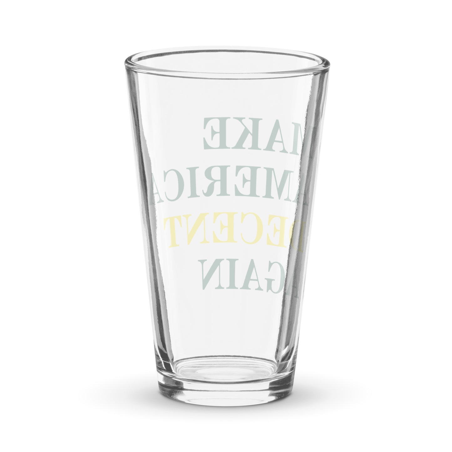 MAKE AMERICA DECENT AGAIN Pint Glass