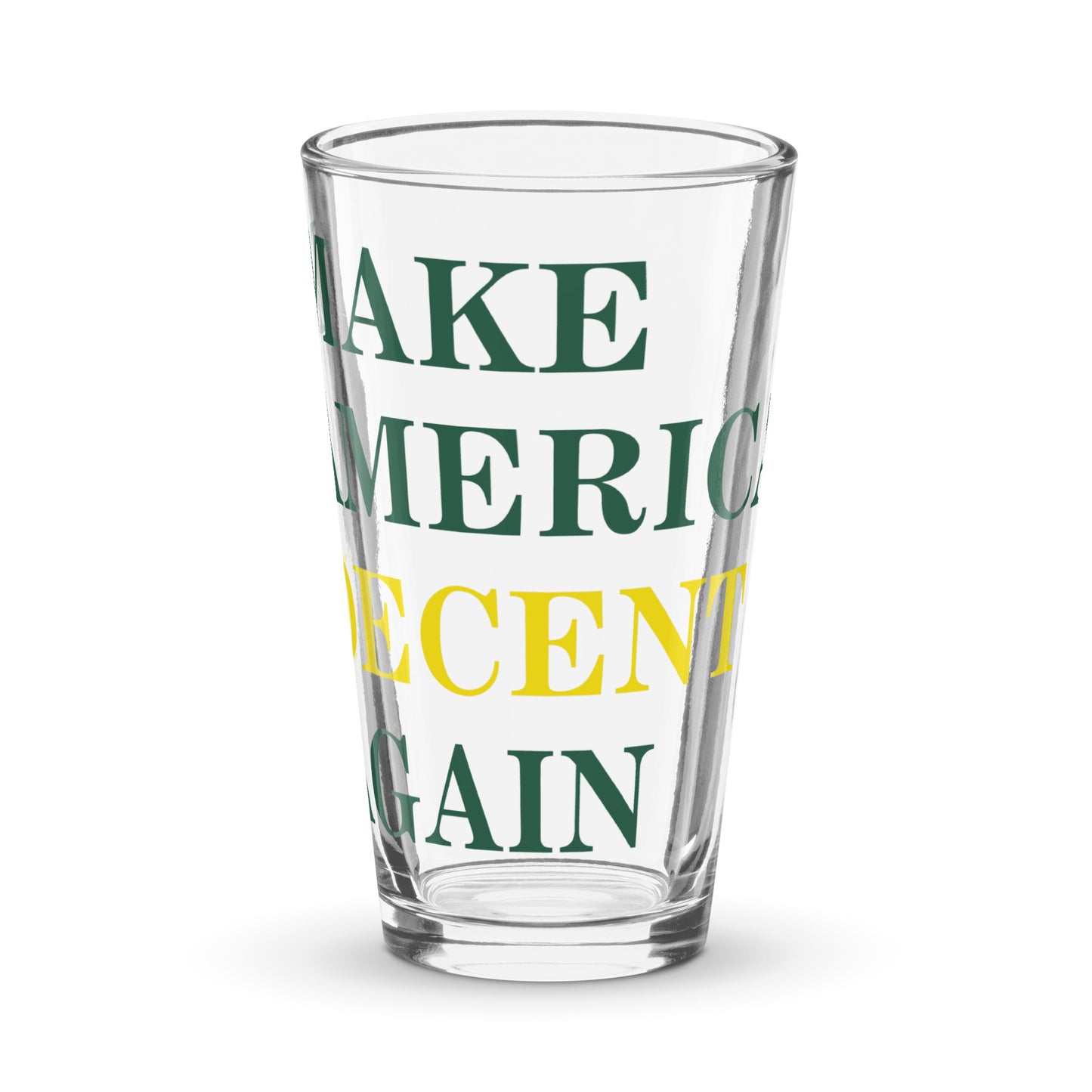 MAKE AMERICA DECENT AGAIN Pint Glass