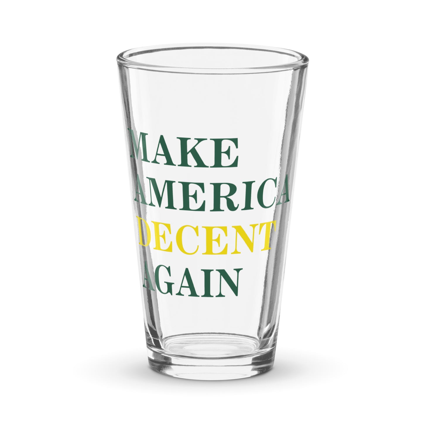 MAKE AMERICA DECENT AGAIN Pint Glass