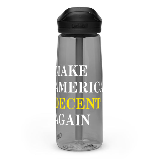 MAKE AMERICA DECENT AGAIN Sports Bottle